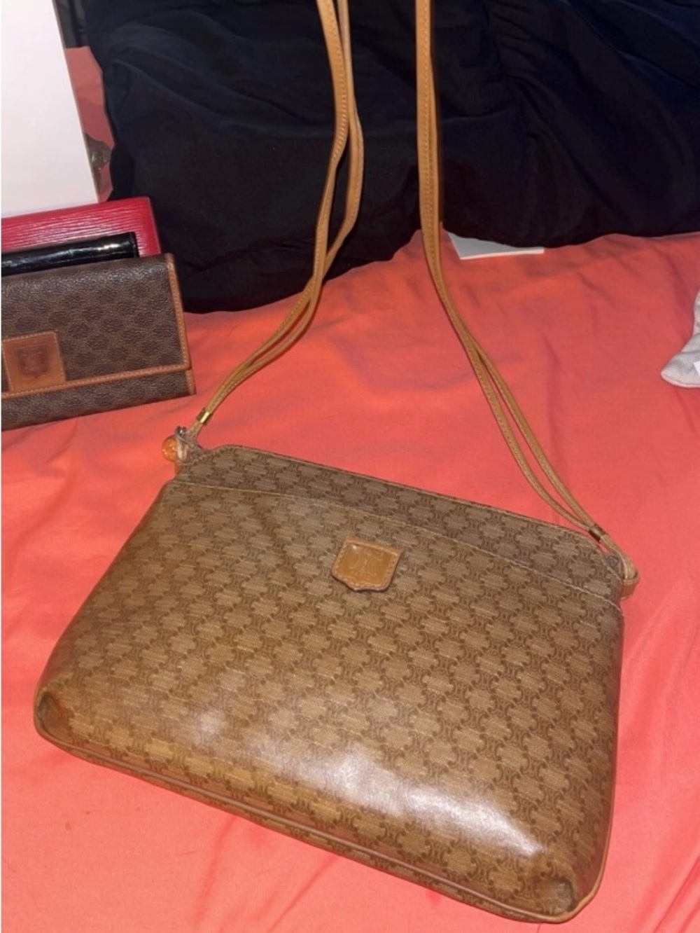 Vintage Celine Brown Monogram Crossbody Bag - Picture 2 of 12